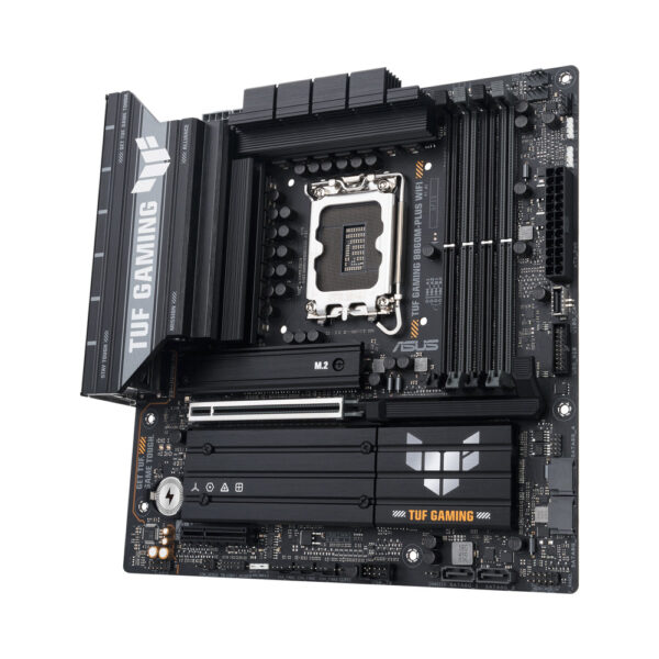 ASUS TUF GAMING B860M-PLUS WiFi DDR5 LGA 1851 Micro-ATX Motherboard – Black | 90MB1JV0-M0EAY0