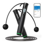 RENPHO Cordless Jump Rope Weighted Jump Rope with Counter Jump Ropes for Fitness Smart Skipping Rope for Crossfit  Gym Burn Calorie APP
