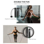 RENPHO Cordless Jump Rope Weighted Jump Rope with Counter Jump Ropes for Fitness Smart Skipping Rope for Crossfit  Gym Burn Calorie APP - Image 7
