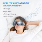 RENPHO Eye Massager with Heat True View Eye Massager for Migraines 5 Modes Rechargeable Heated Temple Massager for Eye Relax - Image 4