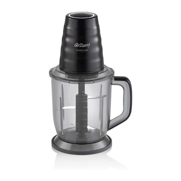 Arzum 1.5 Liter Okka Chef chop Chopper With Stainless Steel Blades Black Model – AR1161 – 1 Year Warranty.