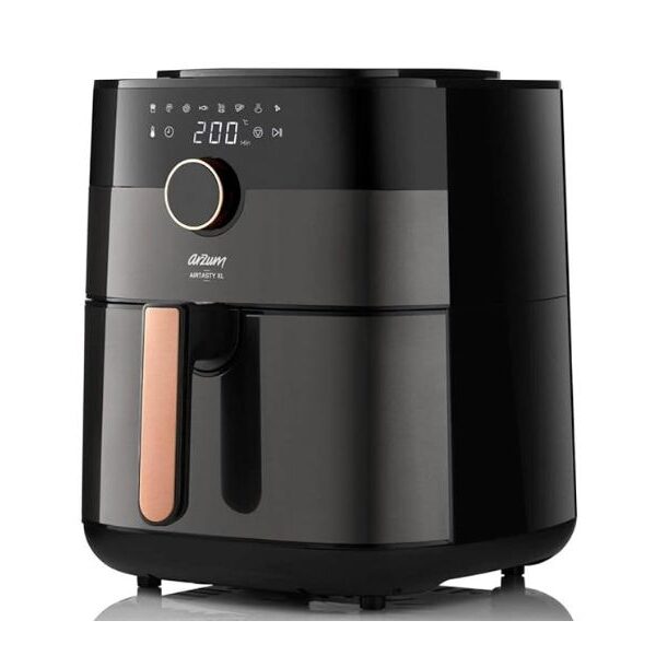 Arzum Okka 6 Litres Air Fryer 1750W Color Black/Copper Model-AR 2074-B | 4 Years Brand Warranty.
