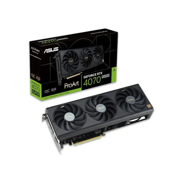 Asus ProArt GeForce RTX 4070 SUPER 12GB GDDR6X OC Graphics Card | Black