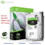 Seagate Barracuda 4TB Internal Hard Drive 3.5inch HDD SATA 6Gb/s 5400 RPM 256MB Cache for Computer Desktop PC Laptop