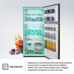 Hisense RT3N635NAD4 – Two Door Top-mount 635L Freezer Fridge, Precise Electronic Control, Big Capacity, Total No Frost, 83×74.6×187 cm (LxWxH), Silver, 1 Year Full & 10 Years Compressor Warranty - Image 7