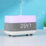 Bluetooth Clock Aromatherapy Humidifier Speaker with 7 Color Ambient Light - Image 2