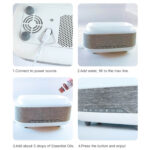 Bluetooth Clock Aromatherapy Humidifier Speaker with 7 Color Ambient Light - Image 4