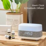 Bluetooth Clock Aromatherapy Humidifier Speaker with 7 Color Ambient Light - Image 5