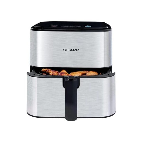 Sharp 7 Liter Air Fryer, 1600 Watts, With 8 Cook Menu, Non-stick, Color Silver Model – KF-AF70RT-S3 – 1 Year Brand Warranty.