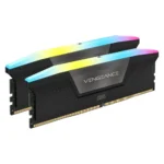 CORSAIR VENGEANCE RGB 32GB (2x16GB) 6400MHz DDR5 RAM RGB, Black | CMH32GX5M2B6400C36