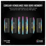 CORSAIR VENGEANCE RGB 32GB (2x16GB) 6400MHz DDR5 RAM RGB, Black | CMH32GX5M2B6400C36 - Image 4