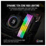 CORSAIR VENGEANCE RGB 32GB (2x16GB) 6400MHz DDR5 RAM RGB, Black | CMH32GX5M2B6400C36 - Image 5
