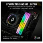 CORSAIR Vengeance RGB 32GB (2 x 16GB) RAM 6200MHz DDR5-Black-CMH32GX5M2E6200C36 - Image 5