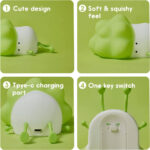 Cabbage Silicon Lamp for Kids 3 Modes - Image 7