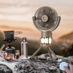 Remote Control Tripod Outdoor Camping LED Lamp Rechargeable Fan - Image 6