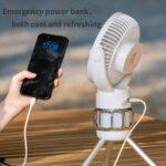 Remote Control Tripod Outdoor Camping LED Lamp Rechargeable Fan - Image 5