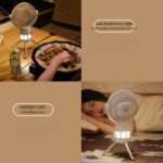 Remote Control Tripod Outdoor Camping LED Lamp Rechargeable Fan - Image 4