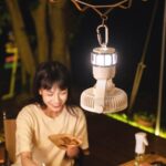 Remote Control Tripod Outdoor Camping LED Lamp Rechargeable Fan - Image 3