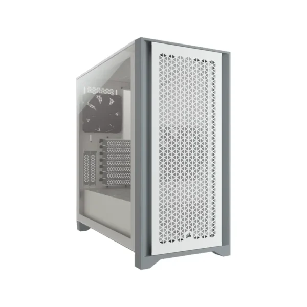 Corsair 4000D Airflow Tempered Glass Mid-Tower ATX Case – White