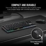 Corsair K60 Pro TKL RGB Tenkeyless Optical-Mechanical Gaming Keyboard, Black -CH-911D01A-AR - Image 5