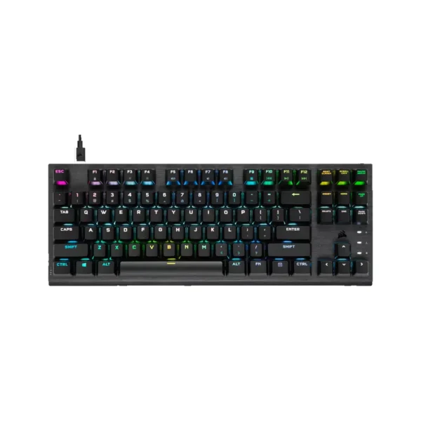 Corsair K60 Pro TKL RGB Tenkeyless Optical-Mechanical Gaming Keyboard, Black -CH-911D01A-AR
