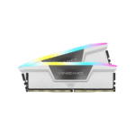 Corsair VENGEANCE RGB 32GB (2 x 16GB) DDR5 6000MHz RAM – White | CMH32GX5M2B6000C40W