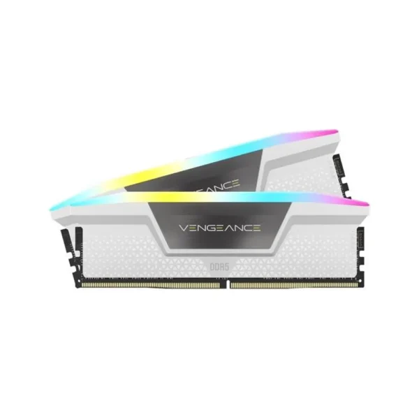 Corsair VENGEANCE RGB 64GB (2 x 32GB) RAM DDR5 ,6000MHz, White- CMH64GX5M2B6000C40W