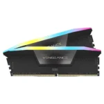 Corsair Vengeance RGB 64GB (2x32GB) DDR5 6600MHz C32 RAM – Black – CMH64GX5M2B6600C32