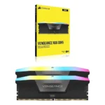 Corsair Vengeance RGB 64GB (2x32GB) DDR5 6600MHz C32 RAM – Black – CMH64GX5M2B6600C32 - Image 2