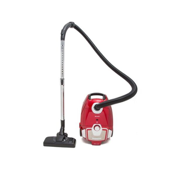 Sharp 3.5 Litres Canister Vacuum Cleaner, 1800W, Color Red Model – EC-BG1805A-RZ – 1 Year Warranty.