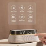 EZVALO 6 in 1 Digital Alarm Clock + FM Radio + Fast Wireless Charging + Bluetooth Speaker + Count Down Timer + Night Light - Image 6
