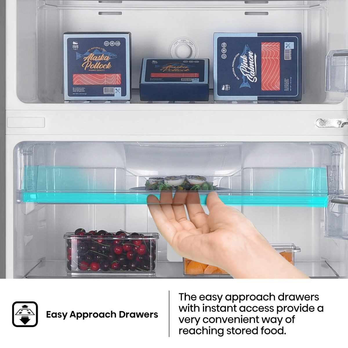 Hisense RT3N635NAD4 – Two Door Top-mount 635L Freezer Fridge, Precise Electronic Control, Big Capacity, Total No Frost, 83×74.6×187 cm (LxWxH), Silver, 1 Year Full & 10 Years Compressor Warranty - Image 4