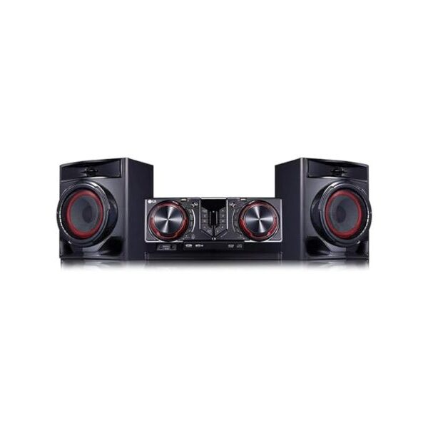 LG 480W 2.1ch Micro Hifi Audio System XBOOM Karaoke Features 2 USB Ports Black Model- CJ44 – International Version