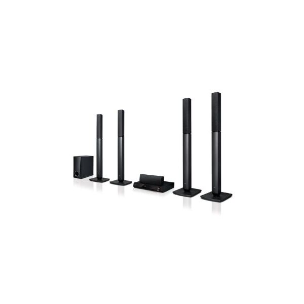 LG 330W 5 Channel Home Theater System Jersey Speakers Front Firing Subwoofer Black Model- LHD457B – International Version