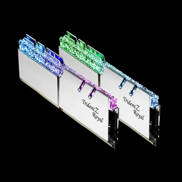 G.Skill Trident Z Royal RGB, 32GB (2x 16GB) RAM, 32000MHz, DDR4 CL16-18-18-38 1.35V – F4-3200C16D-32GTRS