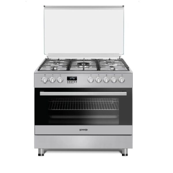 Gorenje 90 cm Gas cooker,5 Gas Zone with Triple Ring Burner 105 L Oven Capacity – GI9321X