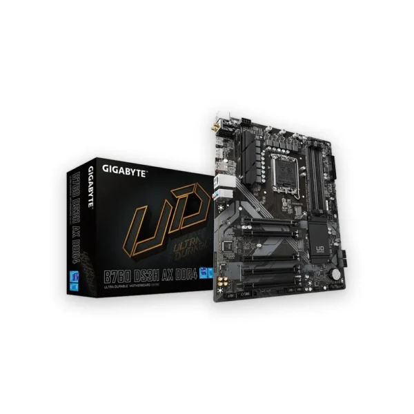 GIGABYTE B760 DS3H AX Wi-Fi LGA 1700 ATX Motherboard- B760 DS3H AX