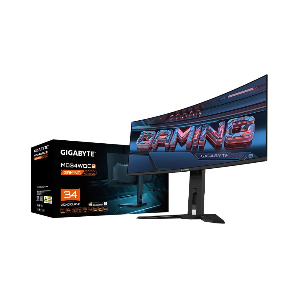 GIGABYTE 34-Inch Gaming Monitor MO34WQC2 WQHD OLED 240Hz 0.03ms – Black | MO34WQC2-EK - Image 7