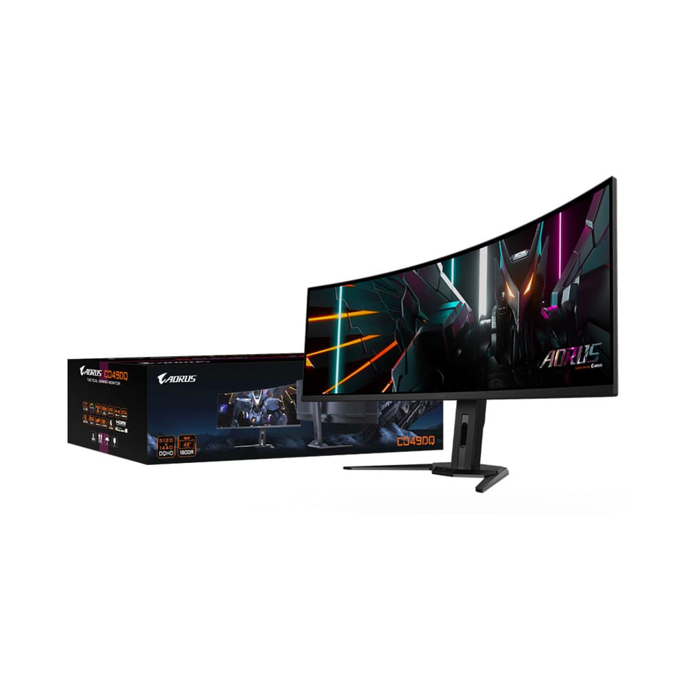 GIGABYTE Aorus 49-Inch Gaming Monitor CO49DQ DQHD OLED 144Hz 0.03ms – Black | CO49DQ-EK - Image 6