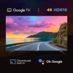 Elista 65 Inch LED Smart Google TV 4K UHD HDR10 – GTV-65UHDELD with Chromecast built-in, Dolby Audio, Bezel-less Design, Google Assistance, hands-free - Image 3
