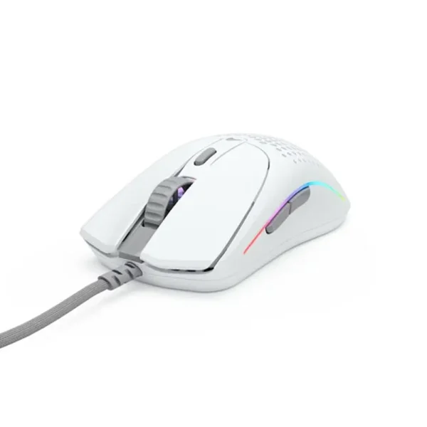 Glorious Model O2 Wired RGB Gaming Mouse,Matte White- GLO-MS-OV2-MW