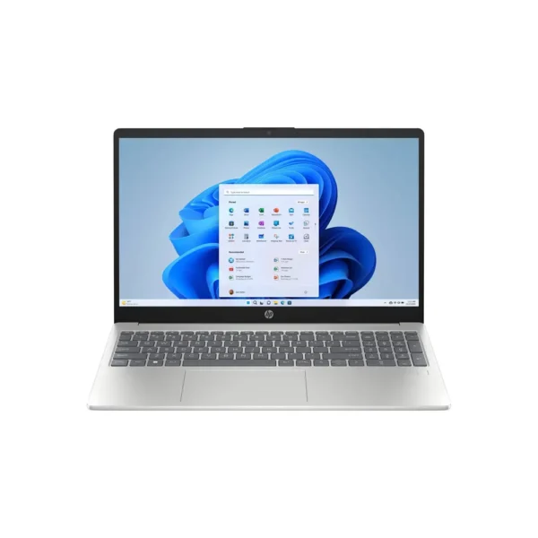 HP 15-fd0055tg 15.6” FHD Laptop Intel Core i3-N305, 8GB RAM, 256GB SSD, Intel UHD Graphics, Windows 11 Home (S Mode), English Keyboard, Natural Silver- 8C344UA