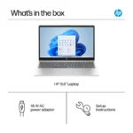 HP 15-fd0107dx 15.6” FHD Touchscreen Laptop, Intel Core i7-1255U, 16GB RAM, 512GB SSD, Intel Iris Xe Graphics, Windows 11, English Keyboard, Natural Silver- A9PE7UA#ABA - Image 3