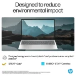 HP 15-fd0107dx 15.6” FHD Touchscreen Laptop, Intel Core i7-1255U, 16GB RAM, 512GB SSD, Intel Iris Xe Graphics, Windows 11, English Keyboard, Natural Silver- A9PE7UA#ABA - Image 6