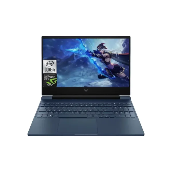 HP Victus 15-fa1093dx 15.6” FHD 144Hz Gaming Laptop, Intel Core i5-13420H, RTX 3050 6GB, 8GB RAM, 512GB SSD, Windows 11, Backlit English Keyboard, Performance Blue- 7N3S2UA#ABA