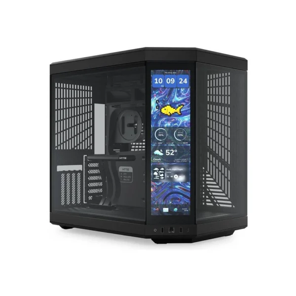 HYTE Y70 Touch Infinite Dual Chamber Mid-Tower ATX Computer Case, Black | CS-HYTE-Y70TI-BB
