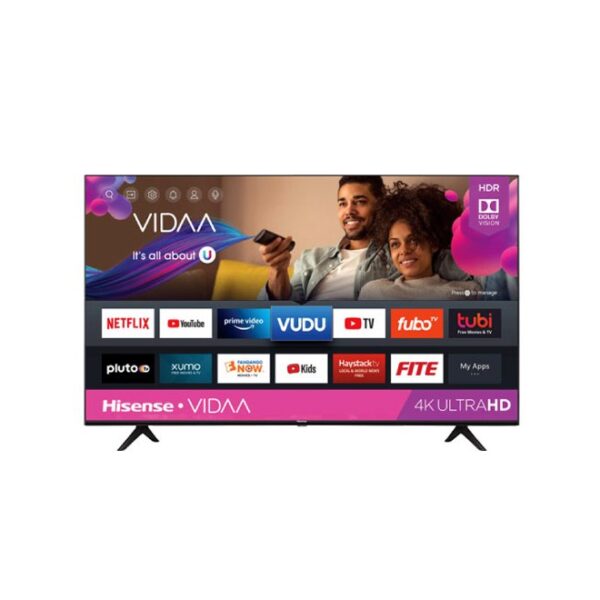 Hisense 50 Inch 4K UHD Smart Frameless TV Black Model – 50A61G – 1 Year Warranty.