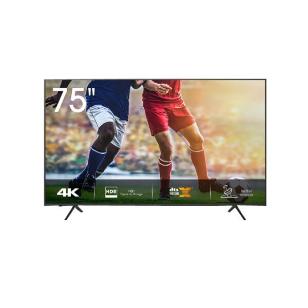 Hisense 75 Inch 4K UHD Smart TV VIDAA With Dolby Vision Bluetooth WiFi Black Model – 75A7120FS – 1 Year Warranty.