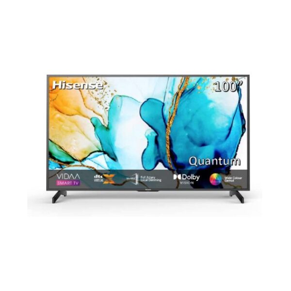 Hisense 100 Inch 4K UHD Smart TV Premium Quantum Dot QLED Series With Dolby Vision Black Model 100U8GQ | 1 Year Warranty
