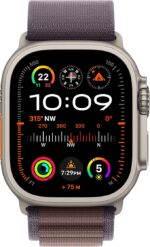 Apple Watch Ultra 2 [GPS + Cellular 49mm] Smartwatch with Rugged Titanium Case & Indigo Alpine Loop Large - Image 5